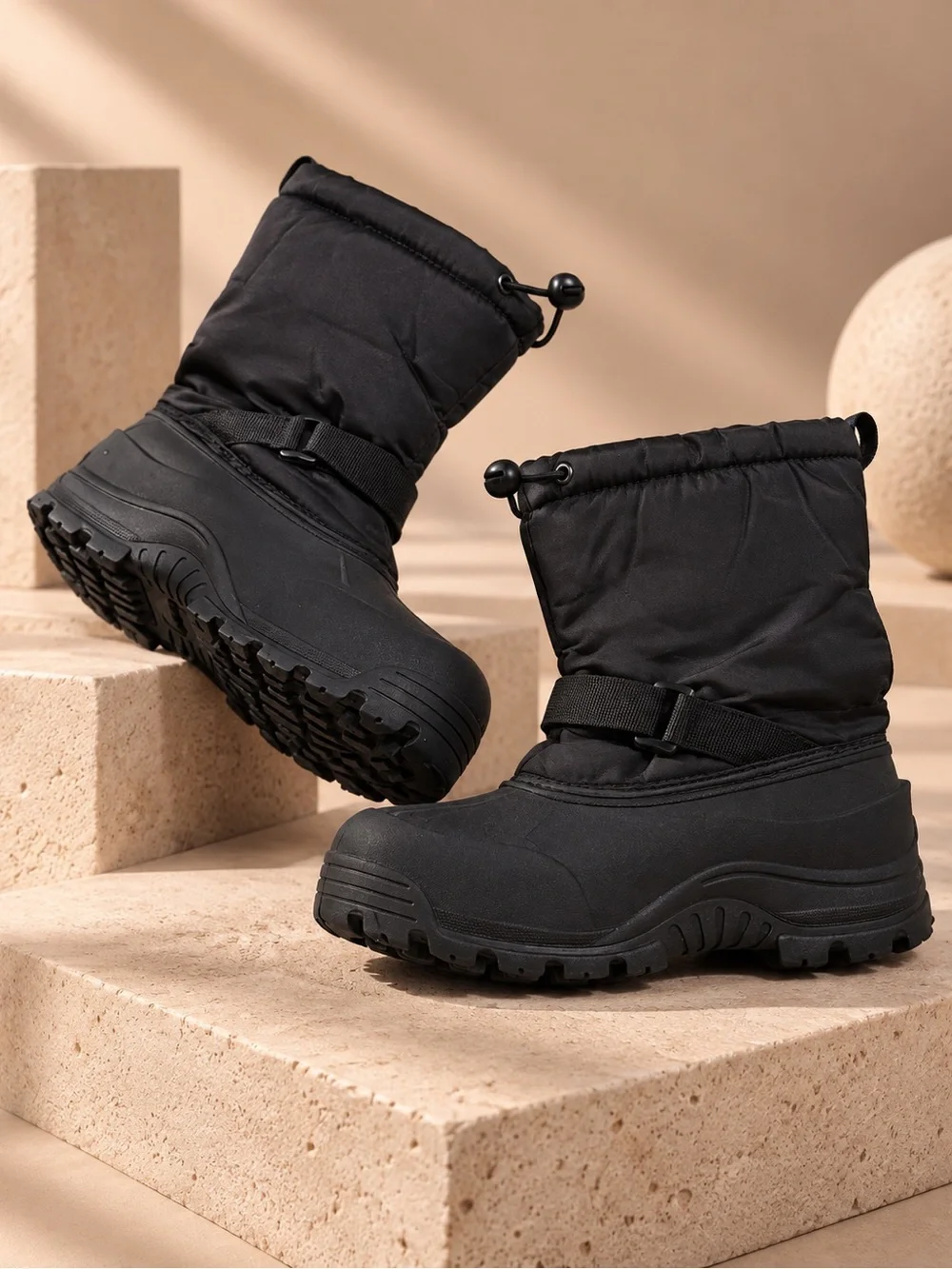 Northside Black Insulated Waterproof Winter Snow Boots Size 4